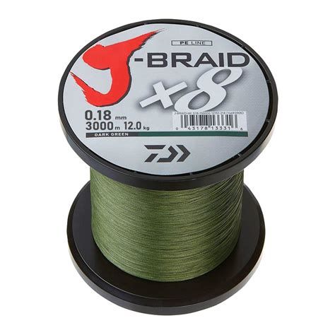 Daiwa J Braid X M Geflochtene Schnur Dunkelgr N Tk Kg Mm