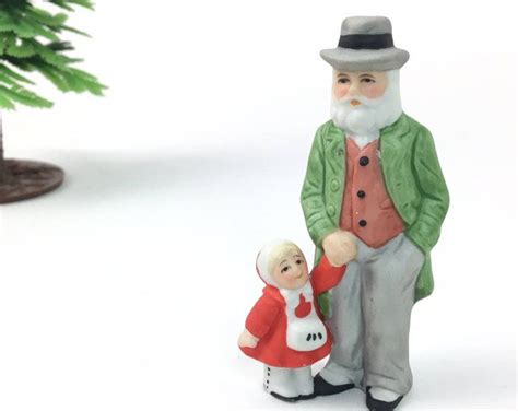Did you scroll all this way to get facts about christmas village people? Lefton Man with Little Girl, Colonial Village, Lefton ...