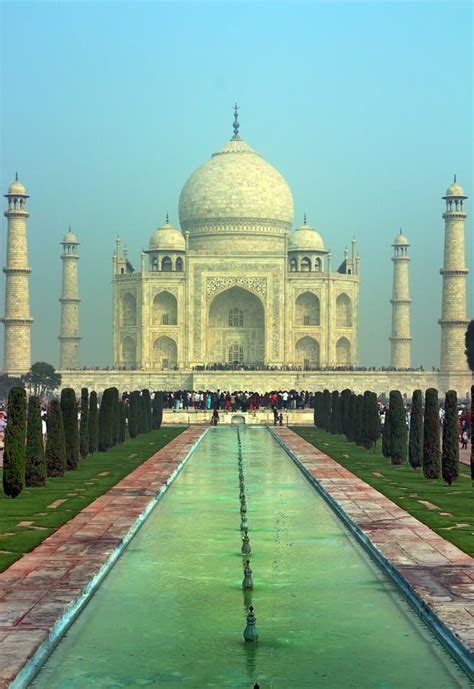 El Taj Mahal Monumento Histórico Famoso De A Monumento Del Amor La
