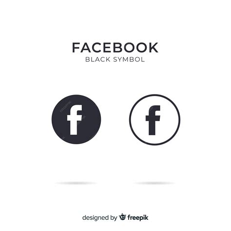 Facebook Logo Black And White Vector