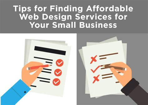 How To Find Affordable Business Web Design Services Infographic Big