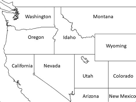 Study Area Covering All Or Parts Of 11 States In The Western Us And