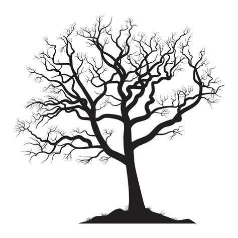 Scary Dead Tree Silhouette Image 5468456 Vector Art At Vecteezy