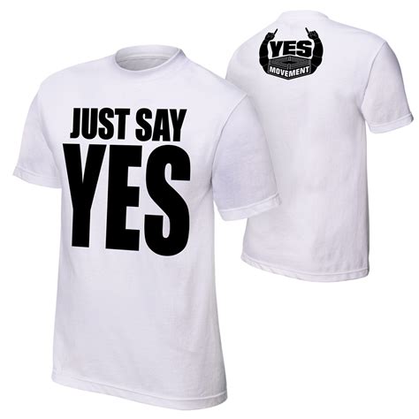 Daniel Bryan Just Say Yes T Shirt Pro Wrestling Fandom
