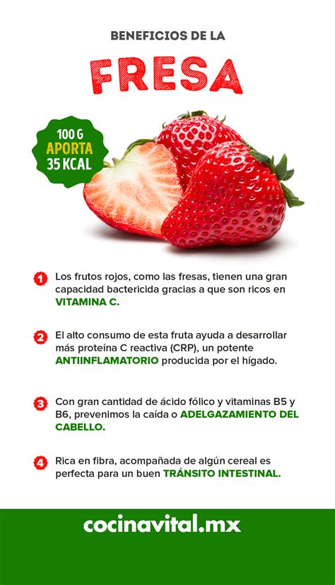 Propiedades Y Beneficios De La Fresa Infografias Infographic Frutas Images