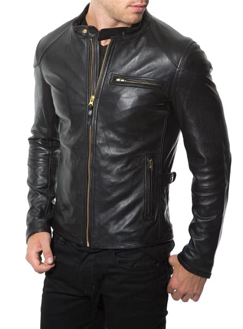 Men black biker jacket, Mens leather jacket, black Leather jackets for ...