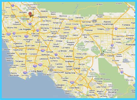 Map Of Riverside San Bernardino Travelsmapscom