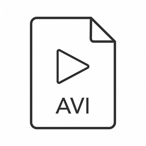 Audio Video Interleave Avi Document Avi File Avi File Icon Avi Format Avi Icon Avi Icon