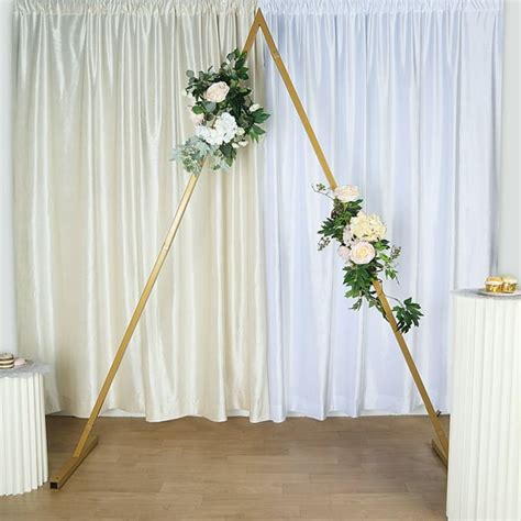 Efavormart 75 Ft Gold Metal Wedding Arch Photo Booth Backdrop Stand