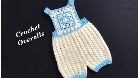 Crochet Overalls Crochet Baby Boy Romper 1 18m How To Crochet
