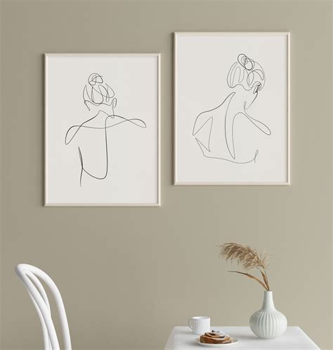 Prints Minimalist Nude Art Above Bed Art Abstract Nude Print Woman Body