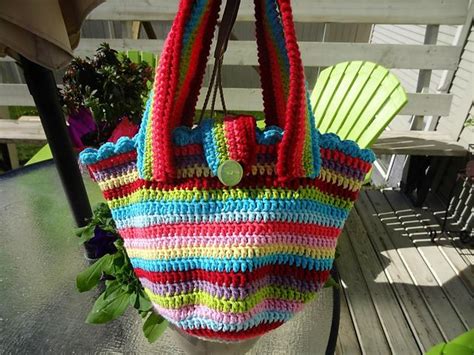 Jolly Chunky Bag Pattern By Lucy Of Attic24 Yarn Bag Chunky Yarn