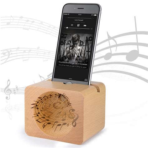 Buy Solid Wooden Phone Stand Speaker Bnest Wooden Phone Dock Cell