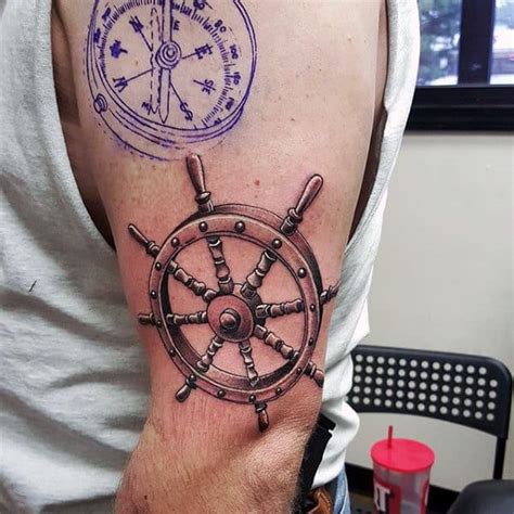 100 Nautical Tattoos For Men Slick Seafaring Design Ideas