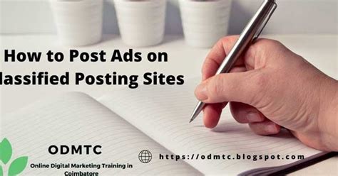 How To Post Ads On Classified Postings Site