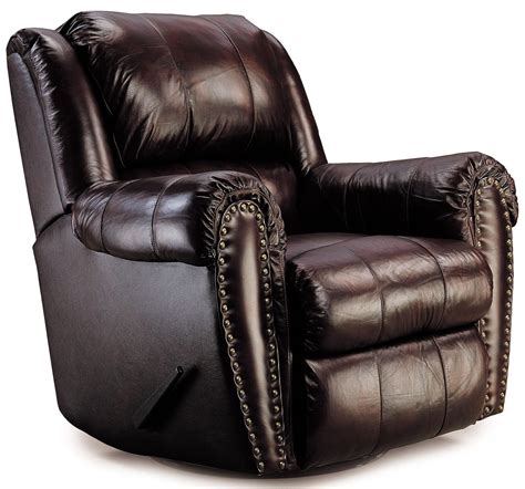 Lane Summerlin Traditional Rocker Recliner With Nail Head Trim Accents