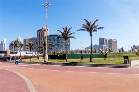 Beachfront And City Skyline In Durban South Africa Editorial Stock