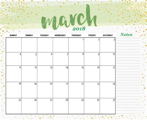 Lovely March Calendar Printable Free Printable Calendar Monthly