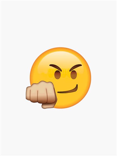 Fist Bump Secret Emoji Funny Internet Meme Sticker For Sale By