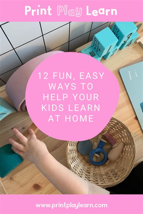 12 Fun Easy Ways To Help Your Kids Learn At Home Teaching Ideas Blog