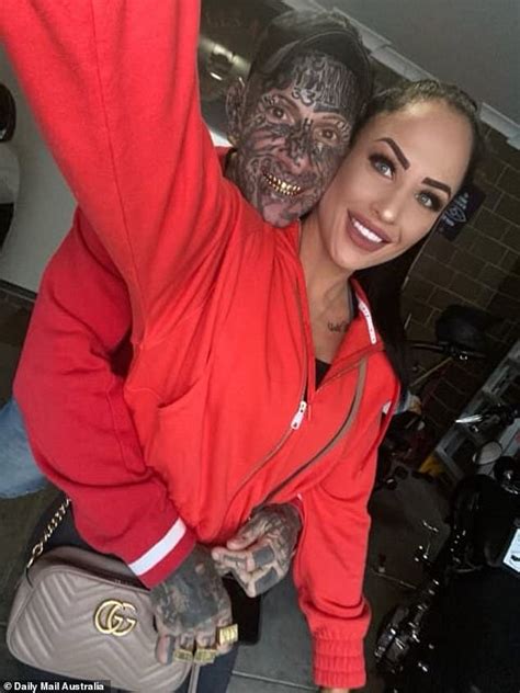 How Tattooed Ex Hell S Angels Perth Bikie Enforcer Dayne Brajkovich And Jacinta Hill Met On