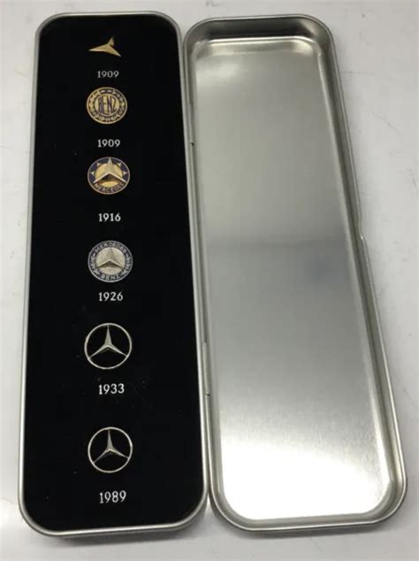 Mercedes Benz Official Logo History Set 6 Pins Emblem Badges 5999