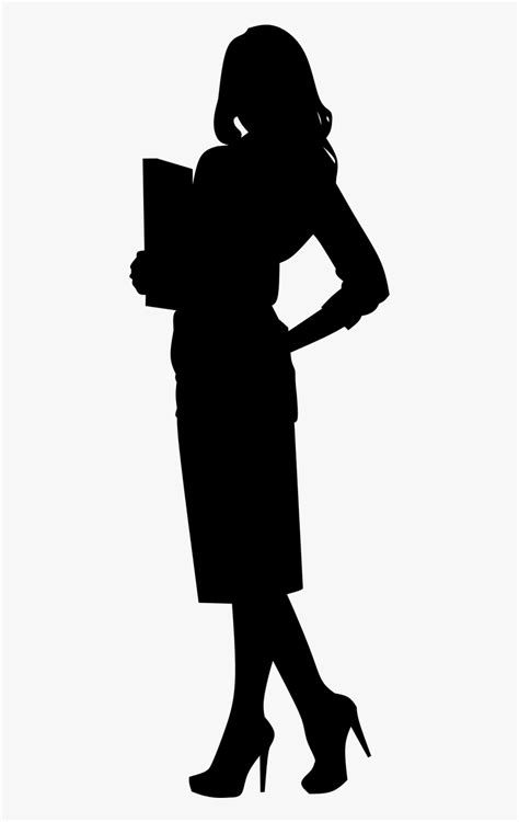 Career Business Woman Silhouette Office Worker Business Woman