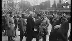 GERMANY: Dreseden: Paul Von Hindenburg inspects troops (1925)