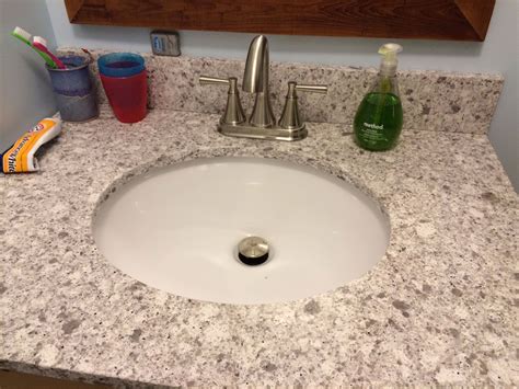 Quartz vanity tops buying guide. Caesarstone Atlantic Salt quartz vanity top | Bathroom ...