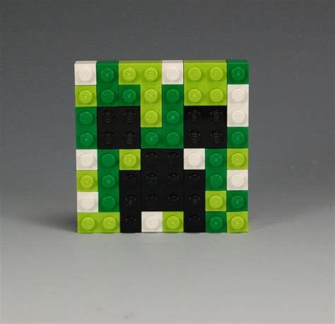 Lego Minecraft Creeper Head By Brickbum On Etsy クラ