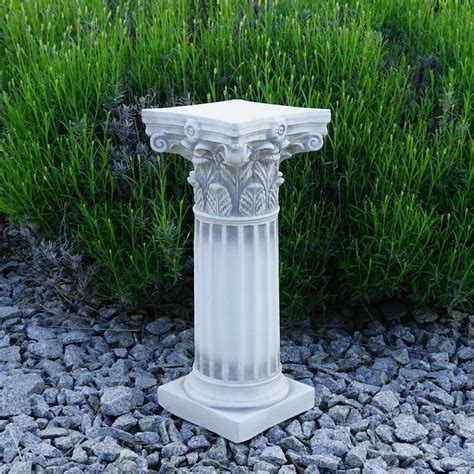 Pedestal Stone Greek Column Zen Garden Sculpture Concrete Etsy