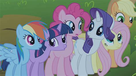 Image Mane 6 Hearing Someone Crying S1e02png My Little Pony