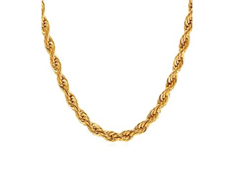 5mm Gold Rope Chain Necklace Luxury Mens Chains Illicium London