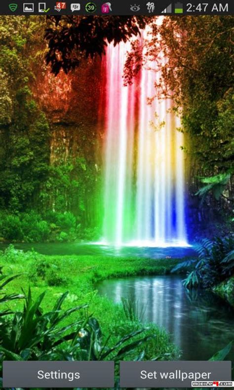 Princess mononoke waterfall live wallpaper. Download Jungle Rainbow Waterfall Live Wallpaper Android ...