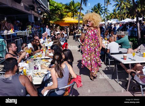 Miami Beach Florida Ocean Drive Art Deco Weekend Festival Street Fair