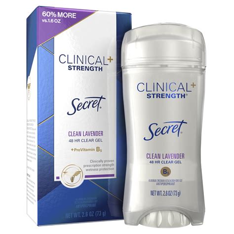Secret Clinical Strength Clear Gel Antiperspirant Deodorant Clean