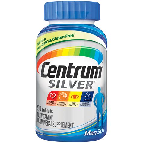 Centrum Silver Men Tablets Multivitaminmultimineral Supplement