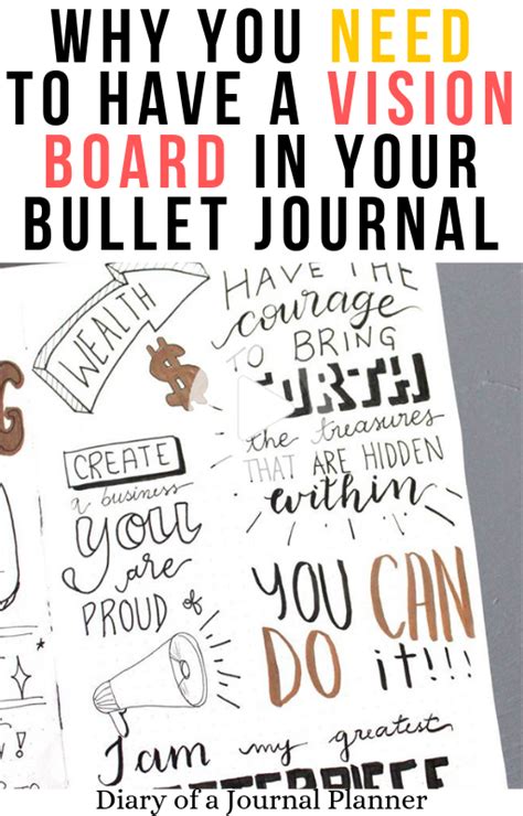 Bullet Journal Vision Journal Create A Journal Vision Board For 2021 176