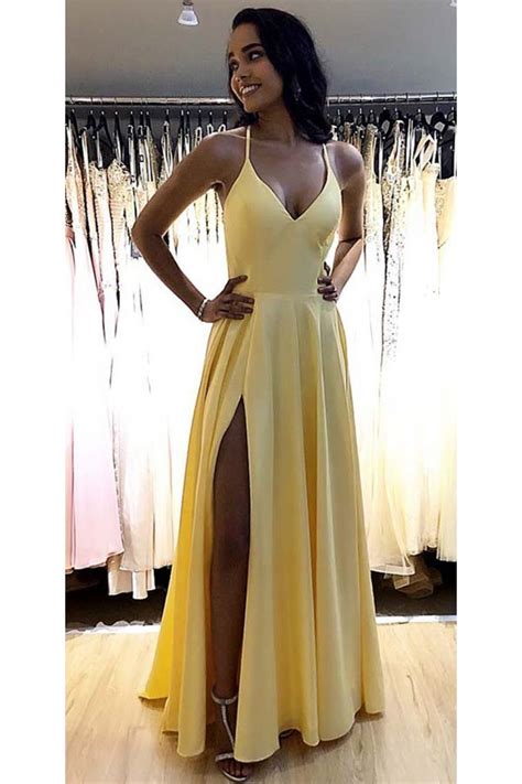 A Line Simple Stunning Long Prom Dresses Evening Gowns 601376