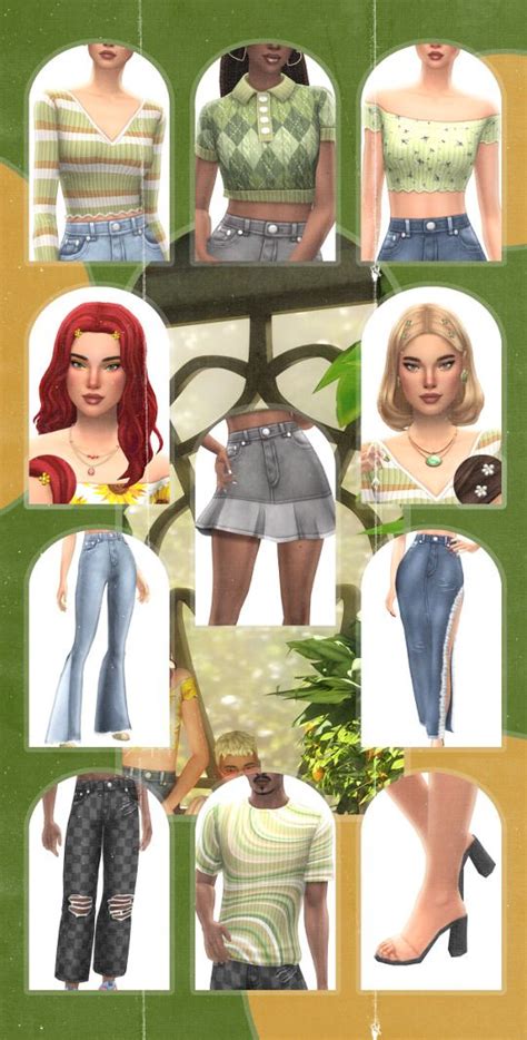 The Greenhouse Collection Greenllamas In 2021 Sims 4 Clothing Sims