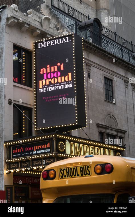 Broadway Imperial Theater Marquee Nyc Hi Res Stock Photography And