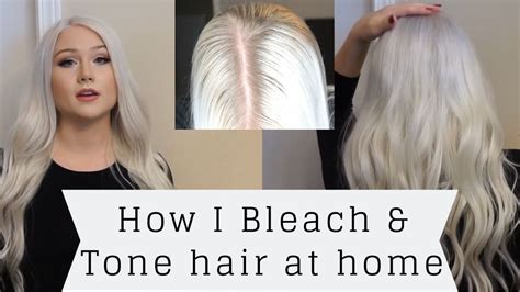 Bleaching And Toning Platinum Blonde Hair At Home Platinum Hair Youtube Video Dying Hair