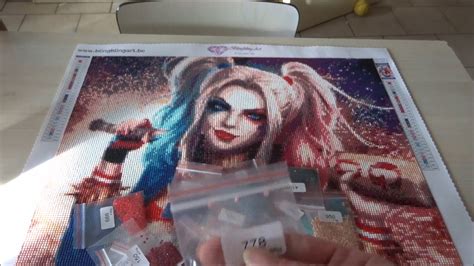 Harley Quinn Finished Diamond Painting Review Youtube