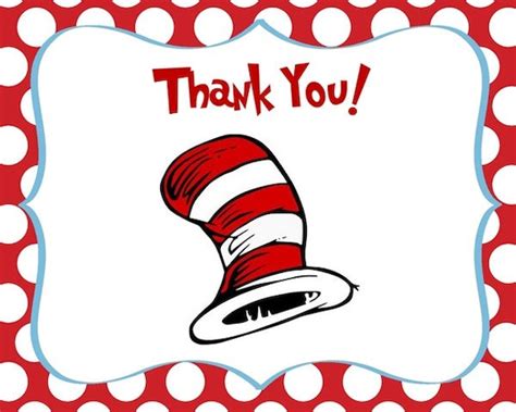 Items Similar To Dr Seuss Baby Shower Thank You Cards For Lacey On Etsy