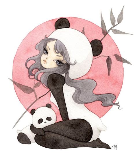 𝓒𝓪𝓷𝓭𝔂 🎀 𝓛𝓲𝓬𝓲𝓸𝓾𝓼 Рисунки панды Иллюстрации Рисунки