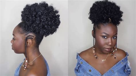 Afro Puff Hairstyles With Braids Jf Guede