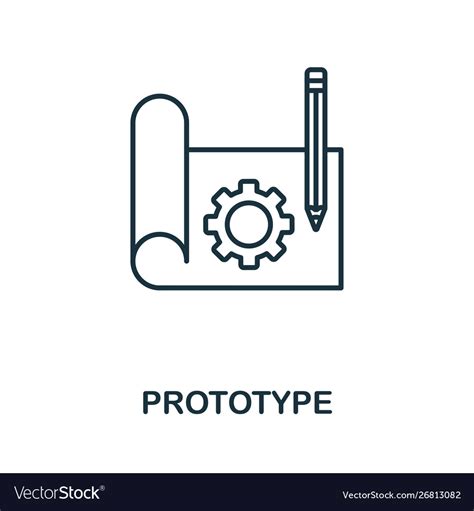 Prototype Outline Icon Thin Style Design From Vector Image