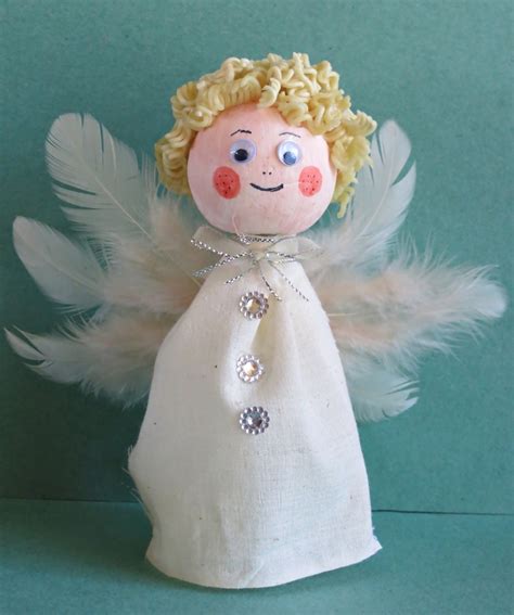Making A Miniature Angel Christmas Decoration Thriftyfun