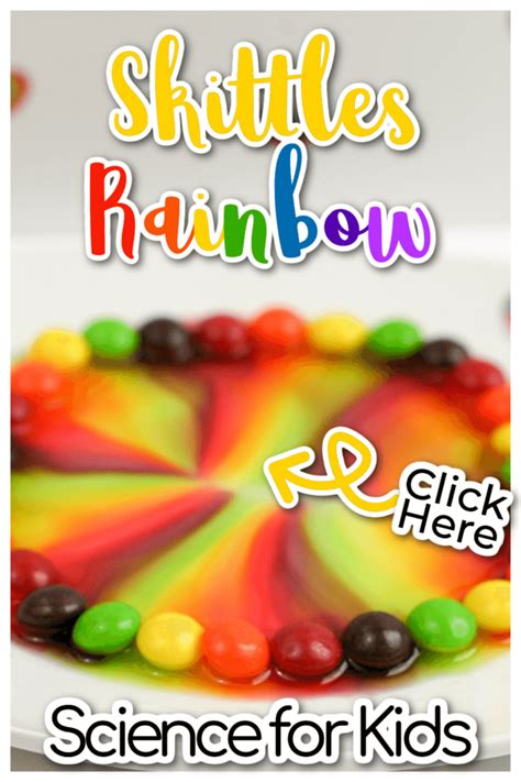 Skittles Rainbow Colors Science Experiments For Kids