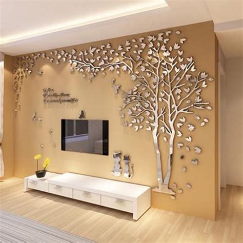 Couple Tree 3d Acrylic Stereo Creative Wall Stickers Living Room Wall
